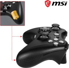 MSI Force GC20 V2 PC Android Uyumlu Siyah Gamepad