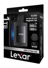 Lexar SL500 Manyetik 1TB 2000MB/sn Taşınabilir SSD LSL500M001T-RNBNG