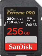 SanDisk Extreme PRO 256GB SDSDXEP-256G-GN4IN 280MB/s UHS-II SDXC 6K-4K UHD Hafıza Kartı