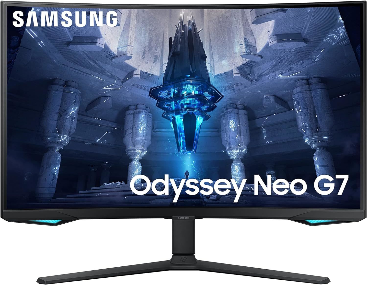 SAMSUNG Odyssey Neo G7 LS32BG750NPXUF 32 inç UHD 165Hz 1ms Pivot Asansör FreeSync Premium Pro HDR2000 1000R Kavisli Quantum Mini LED Gaming Monitör