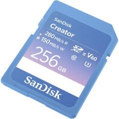 SanDisk Creator 256GB SDSDXEP-256G-GNCIS 280MB/s UHS-II SDXC 6K-4K UHD V60 Hafıza Kartı