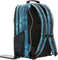 HP Campus XL 16.1 inç Ekose Desenli Sırt Çantası Mavi 7J594AA