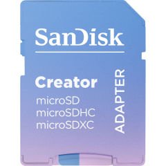 SanDisk Creator 256GB 190/130MB/s microSDXC UHS-I A2 V30 Adaptörlü Hafıza Kartı SDSQXAV-256G-IN6MS