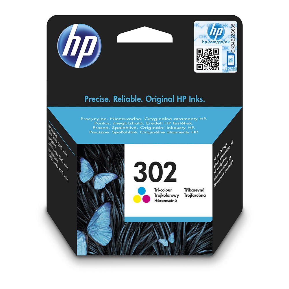HP F6U65AE (302) UC RENKLI MUREKKEP KARTUSU 165 SAYFA
