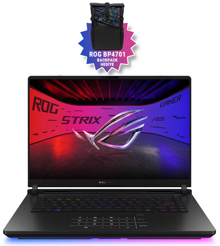 Asus ROG Strix SCAR 16 G635LX-RW143 24GB GeForce RTX5090 175w Intel Ultra 9 275HX 32GB RAM 1TB Performance SSD 16 inç WQXGA 240Hz