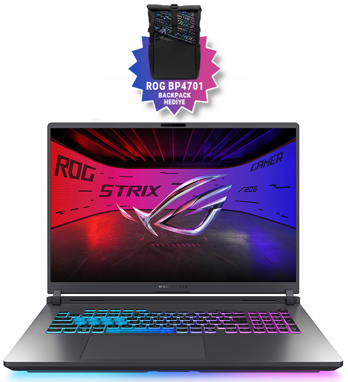 Asus ROG Strix G18 G815LW-S9126 16GB GeForce RTX5080 175w Intel Ultra 9 275HX 32GB RAM 1TB SSD 18 inç WQXGA 240Hz