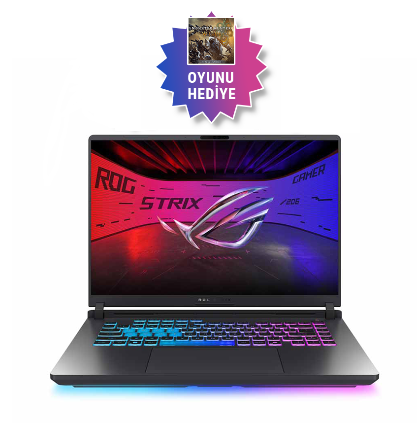 Asus ROG Strix G16 G615LR-S5211 12GB GeForce RTX5070 Ti 140w Intel Ultra 7 255HX 32GB RAM 1TB SSD 16 inç WQXGA 240Hz