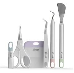 Cricut Maker 4 Kesici Makine Başlangıç Paketi (Makine + Temel Alet Seti + Transfer Bandı 30x120cm + Kalıcı Vinil Folyo Altın & Gümüş)