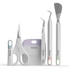 Cricut Maker 4 Kesici Makine Başlangıç Paketi (Makine + Temel Alet Seti + Transfer Bandı 30x120cm + Kalıcı Vinil Folyo Altın & Gümüş)