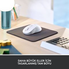 Logitech Signature M650 L Büyük Boy Kablosuz Beyaz Mouse 910-006238