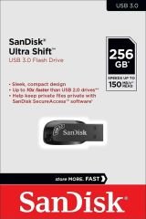 SanDisk Ultra Shift 256GB USB 3.0 Flash Bellek SDCZ410-256G-G46