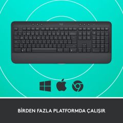 Logitech Signature K650 Bilek Destekli Kablosuz Grafit Klavye 920-010919