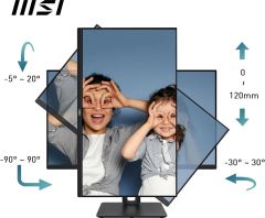 MSI PRO MP251P FHD FLAT IPS 100HZ 1MS 24.5'' ADAPTIVE-SYNC PİVOT MONITOR