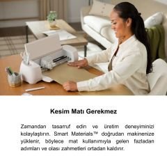 Cricut Smart Kalıcı Vinil Folyo Klasik Renkler 5’li Set (Beyaz, Siyah, Kırmızı, Mavi, Pembe)