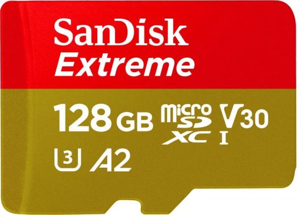 SanDisk Extreme 128GB 190/90MB/s microSDXC UHS-1 A2 4K Hafıza Kartı SDSQXAA-128G-GN6MN