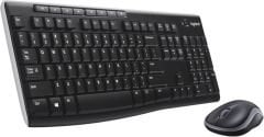 Logitech MK270 Kablosuz USB Alıcılı Türkçe Q Klavye Mouse Seti - Siyah 920-004525