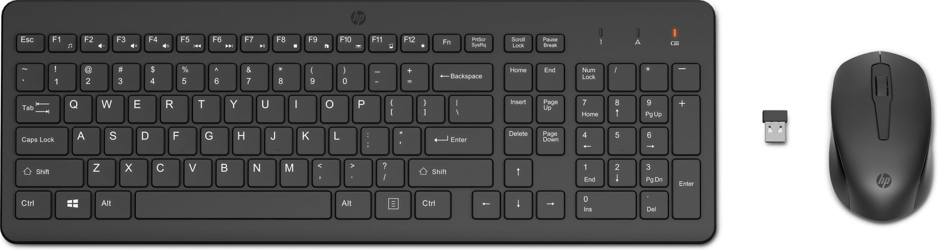 HP 330 Kablosuz Klavye Mouse Seti Türkçe Siyah 2V9E6AA