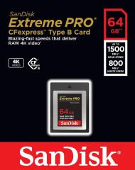 SanDisk Extreme PRO CFexpress 64GB SDCFE-064G-GN4NN 1500MB/s Type B XQD 4K Hafıza Kartı