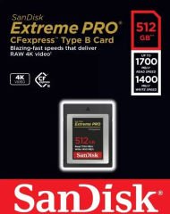 SanDisk Extreme PRO CFexpress 512GB SDCFE-512G-GN4NN 1700MB/s Type B XQD 4K Hafıza Kartı