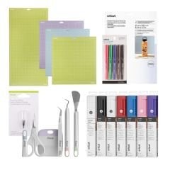 Cricut Explore & Maker Kesici Makineleri İçin Temel İhtiyaç Paketi (Vinil, Alet ve Sarf Malzemeleri)