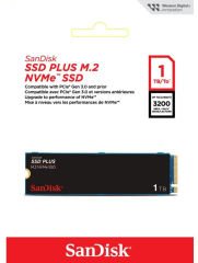 SanDisk SSD PLUS 1TB 3200MB-2500MB/s M.2 PCIe Gen 3.0 NVMe SSD SDSSDA3N-1T00-G26