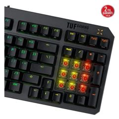 Asus TUF Gaming K3 GEN II Siyah Red Switch RGB Optik Mekanik Gaming Klavye 90MP0390-BKYA00