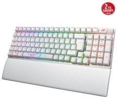 Asus ROG Strix Scope II 96 RX Red Beyaz Kablosuz Gaming Klavye 90MP03S0-BKEA30