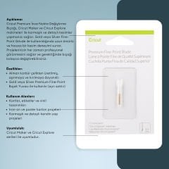 Cricut 2007300 Explore Maker Premium İnce Nokta Değiştirme Bıçağı