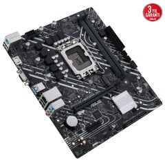 Asus PRIME H610M-K D4 Intel H610 LGA1700 3200MHz DDR4 M.2 HDMI D-Sub USB3.2 mATX Anakart 90MB1A10-M0EAY0