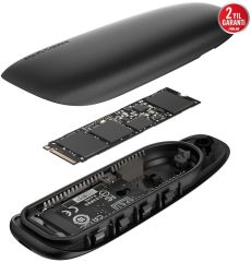 Asus Cobble M.2 NVMe&SATA Sıvı Koruması IP55 USB 3.2 GEN2 Type-C Siyah SSD Kutusu 90DD02R0-M09000