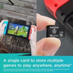 SanDisk Nintendo Switch 128GB 100MB/s microSDXC Fortnite Hafıza Kartı SDSQXAO-128G-GN6ZG