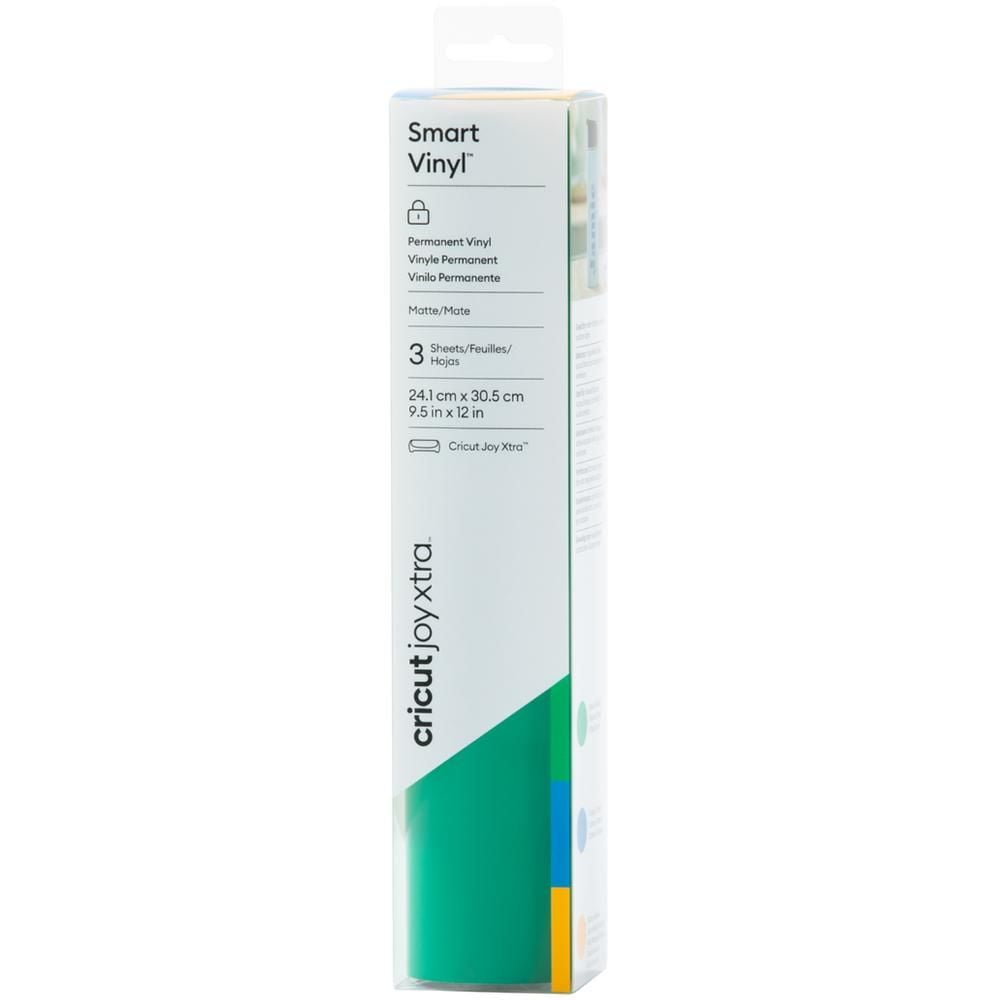 Cricut Joy Smart Vinil Kalıcı 24.1x30,5cm 3 Sayfa Çimen Yeşili Okyanus Mavisi Mısır Sarısı 2010375