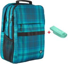 HP Campus 7J594AA 16.1'' Sırt Çantası + SanDisk Ultra Curve 128 GB USB Bellek