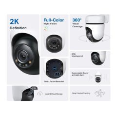 TP-Link TAPO C510W İç Ve Dış Mekan Güvenliği İçin 3MP Gece Görüşlü Wi-Fi Kamera