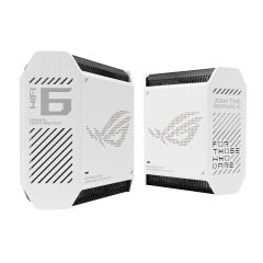Asus ROG Rapture GT6 Gaming Mesh Sistemi AX10000 WiFi6 Tri-Band (Beyaz, İkili Paket) 90IG07F0-MU9A40