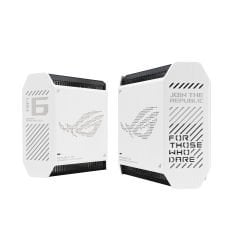 Asus ROG Rapture GT6 Gaming Mesh Sistemi AX10000 WiFi6 Tri-Band (Beyaz, İkili Paket) 90IG07F0-MU9A40