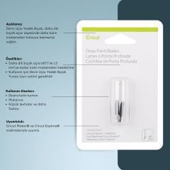 Cricut Explore Maker 2003535  Derin Uçlu Yedek Bıçak 2li
