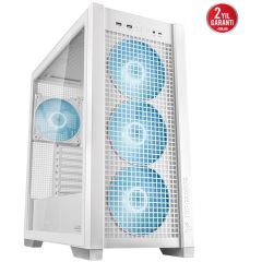 Asus GT302 TUF Gaming ARGB Tempered Glass Beyaz USB 3.2 E-ATX Mid Tower Kasa 90DC00I3-B19000