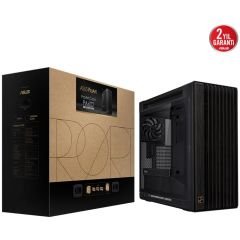 Asus PROART PA602 Wood TG Siyah Tempered Glass USB 3.2 E-ATX Mid Tower Kasa 90DC00J0-B09010