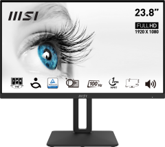 MSI PRO MP242AP 23.8'' FHD FLAT IPS 100HZ 1MS ADAPTIVE-SYNC PIVOT MONITOR
