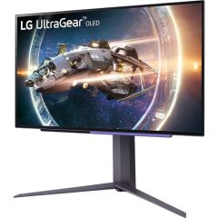 LG UltraGear 27GR95QE-B 27 inç QHD 240Hz 0.03ms Pivot Asansör NVIDIA G-SYNC OLED Gaming Monitör