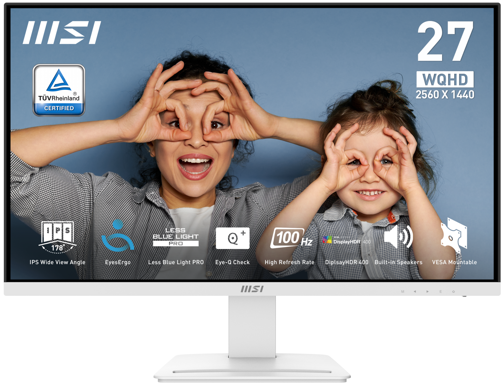 MSI PRO MP273QW E2 27'' WQHD FLAT IPS 100Hz 1MS ADAPTIVE-SYNC BEYAZ MONITOR