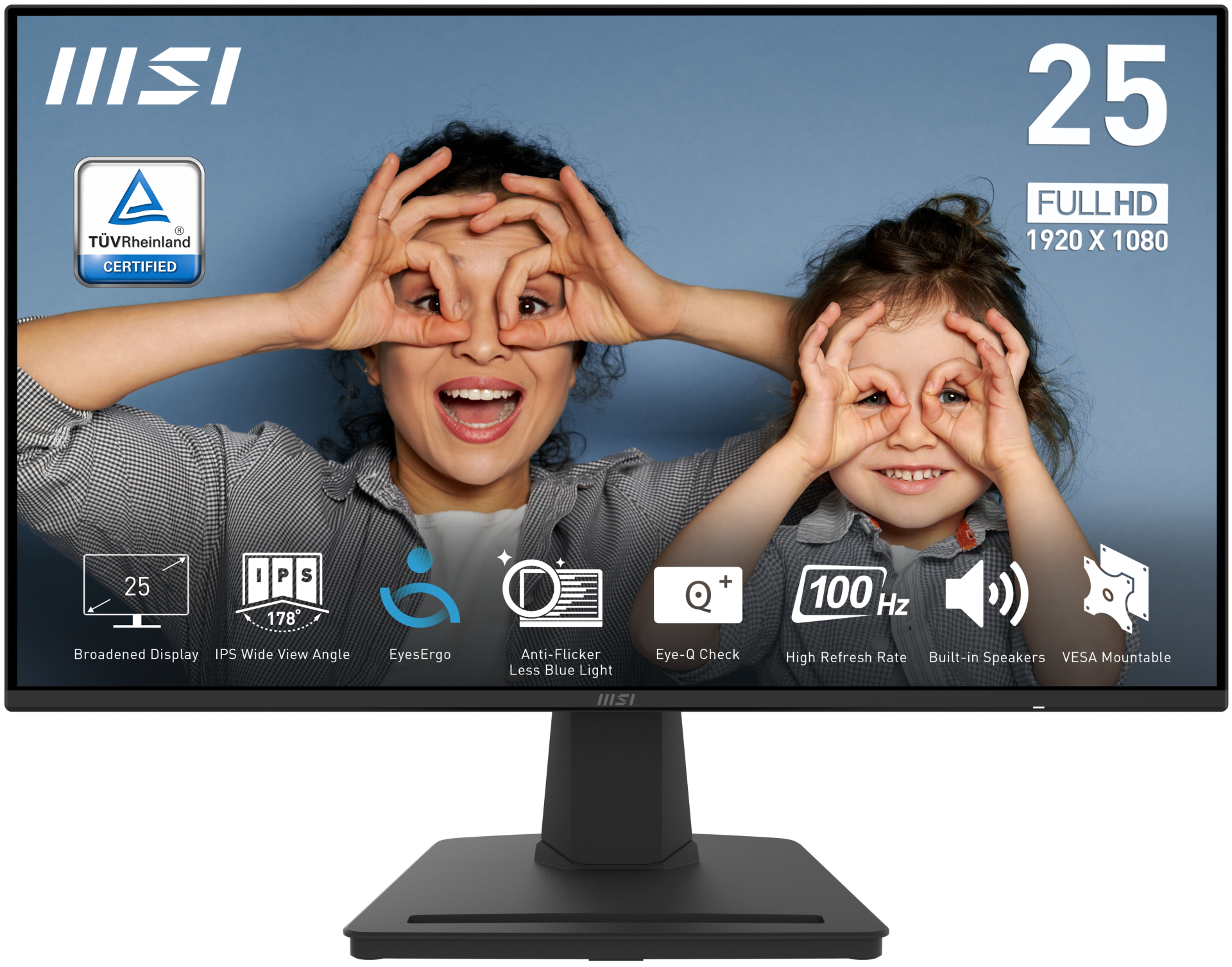 MSI PRO MP252 24.5 FHD FLAT IPS 100HZ 1MS ADAPTIVE-SYNC MONITOR