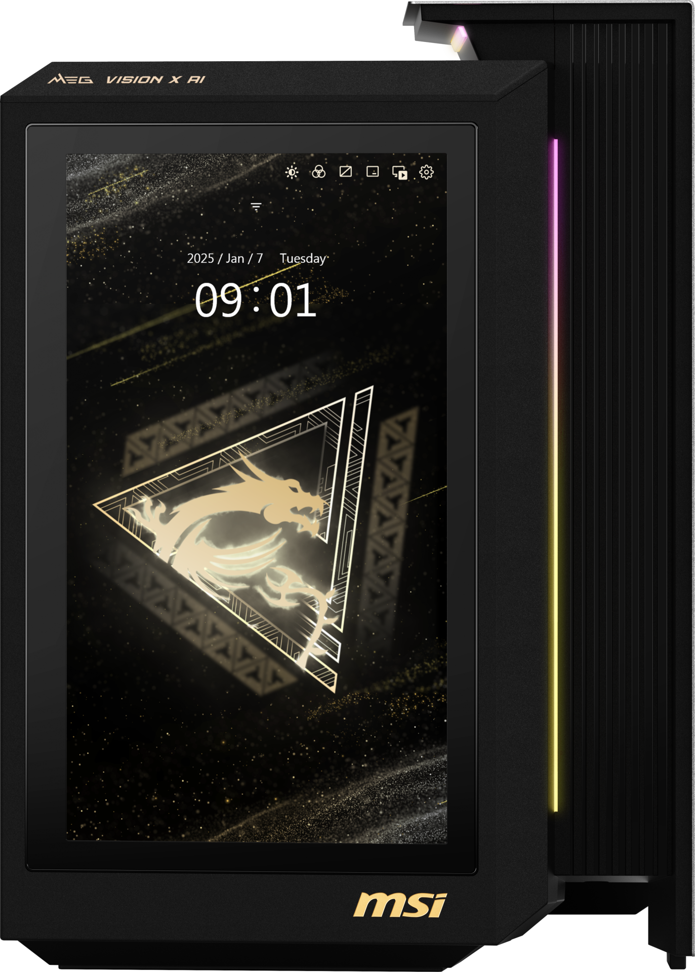 MSI MEG VISION X AI 2NVV7-004EU ULTRA 7 265K 32GB DDR5 2TB SSD 16GB RTX 5080 W11 GAMING MASAÜSTÜ PC