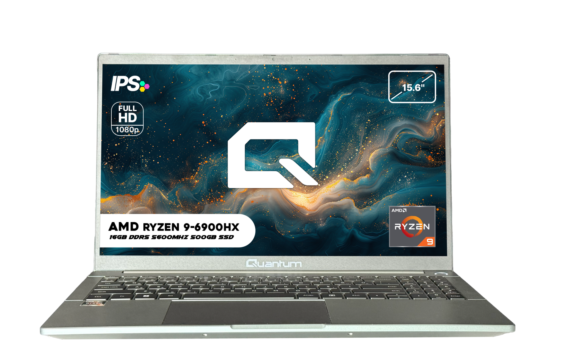 Quantum Ultra GL1601 AMD Ryzen 9 6900HX 32GB DDR5 1TB NVMe SSD 15.6'' 1920x1080 IPS 90Hz Freedos Notebook
