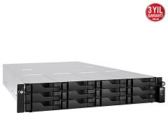 Asustor AS6512RD Intel C3538  8GB RAM 12 Yuvalı Nas Depolama Ünitesi 90IX01M0-BW3S00