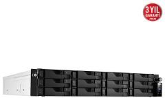 Asustor AS6512RD Intel C3538  8GB RAM 12 Yuvalı Nas Depolama Ünitesi 90IX01M0-BW3S00