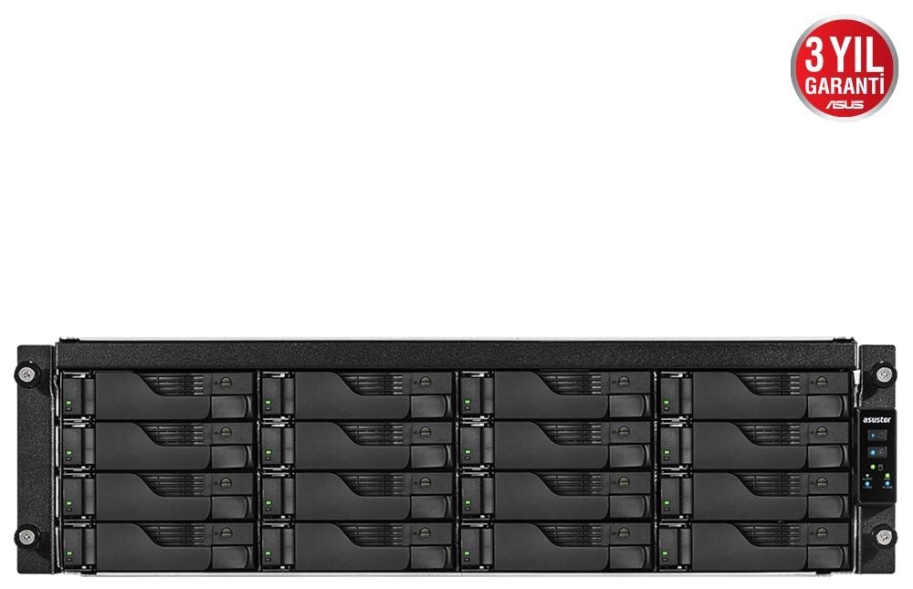 Asustor AS7116RDX Intel E-2224 8GB RAM 16 Yuvalı Nas Depolama Ünitesi 90IX01B1-BW3S10