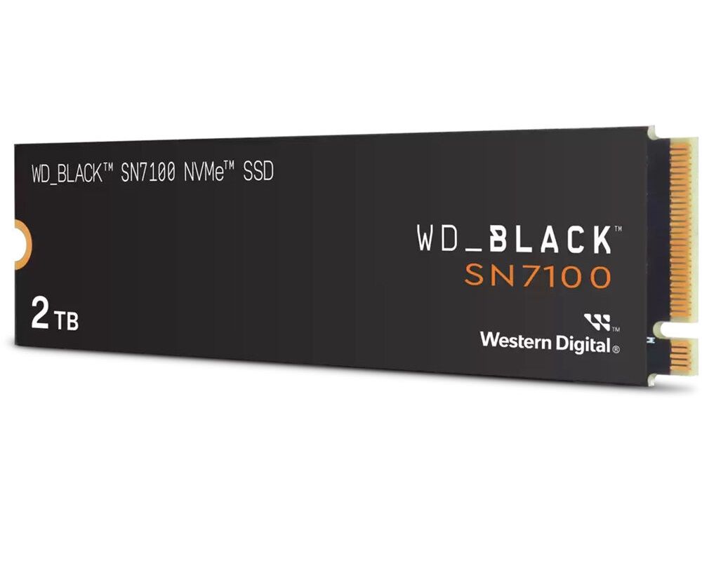 WD BLACK SN7100 2TB WDS200T4X0E 7250/6900MB/s PCIe Gen4 M.2 2280 NVMe SSD