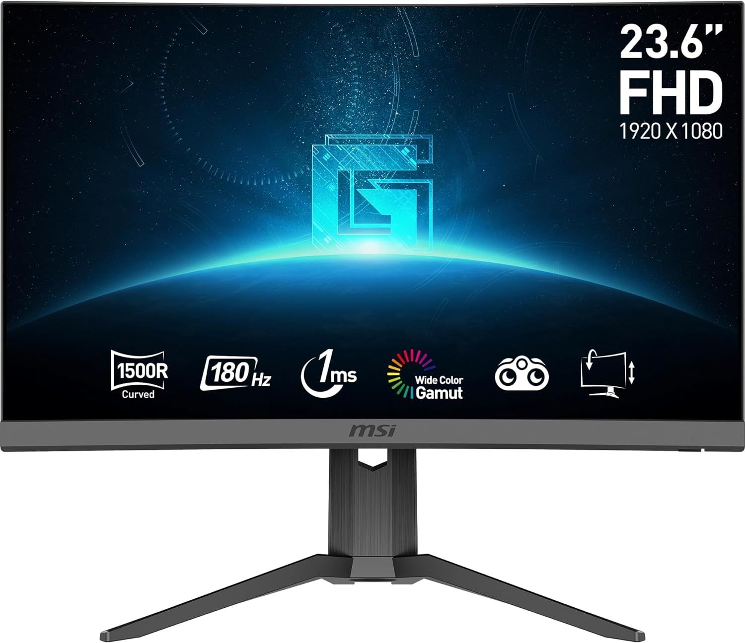 MSI G24C6P E2 23.6'' FHD CURVE 1500R VA 180HZ 1MS ADAPTIVE-SYNC GAMING MONITOR